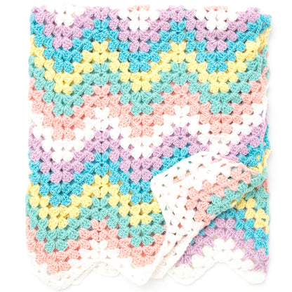 Bernat Rainbow Crochet Blanket Crochet Blanket made in Bernat Giggles yarn