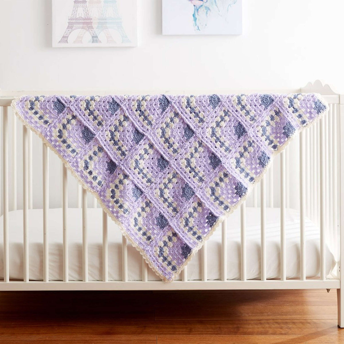 Crochet Blanket made in Bernat Softee Baby yarn