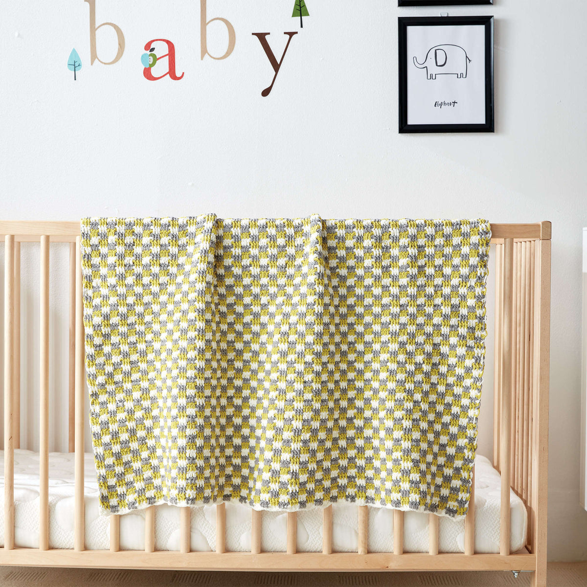 Crochet Blanket made in Bernat Baby Blanket yarn