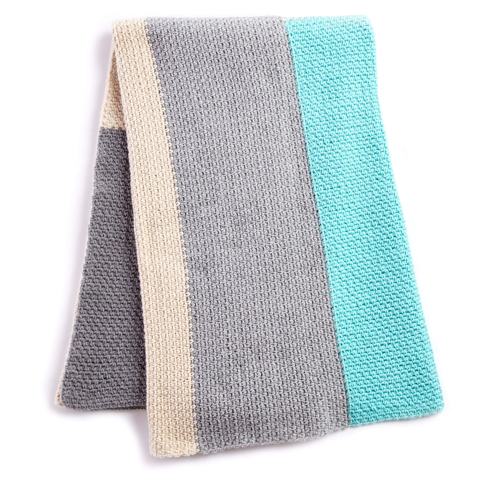 Bernat Colorblock Crochet Blanket Single Size
