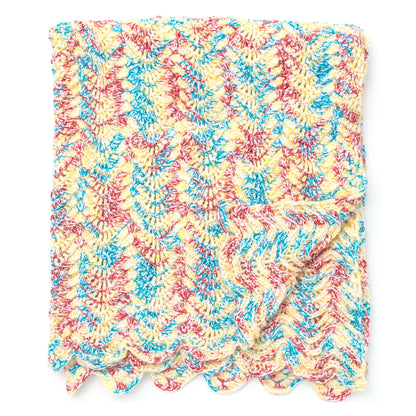 Bernat Ripple Effect Crochet Blanket Crochet Blanket made in Bernat Softee Baby yarn