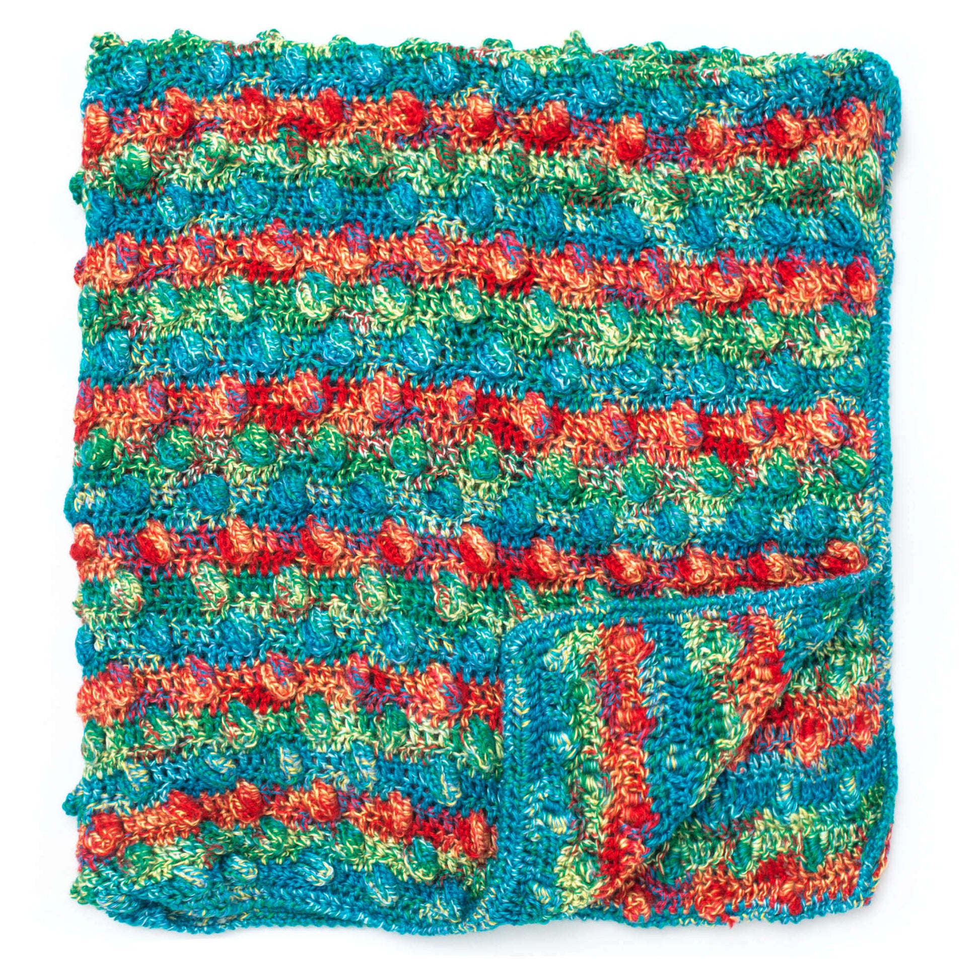 Bernat Color Pops Crochet Blanket Crochet Blanket made in Bernat Softee Baby yarn