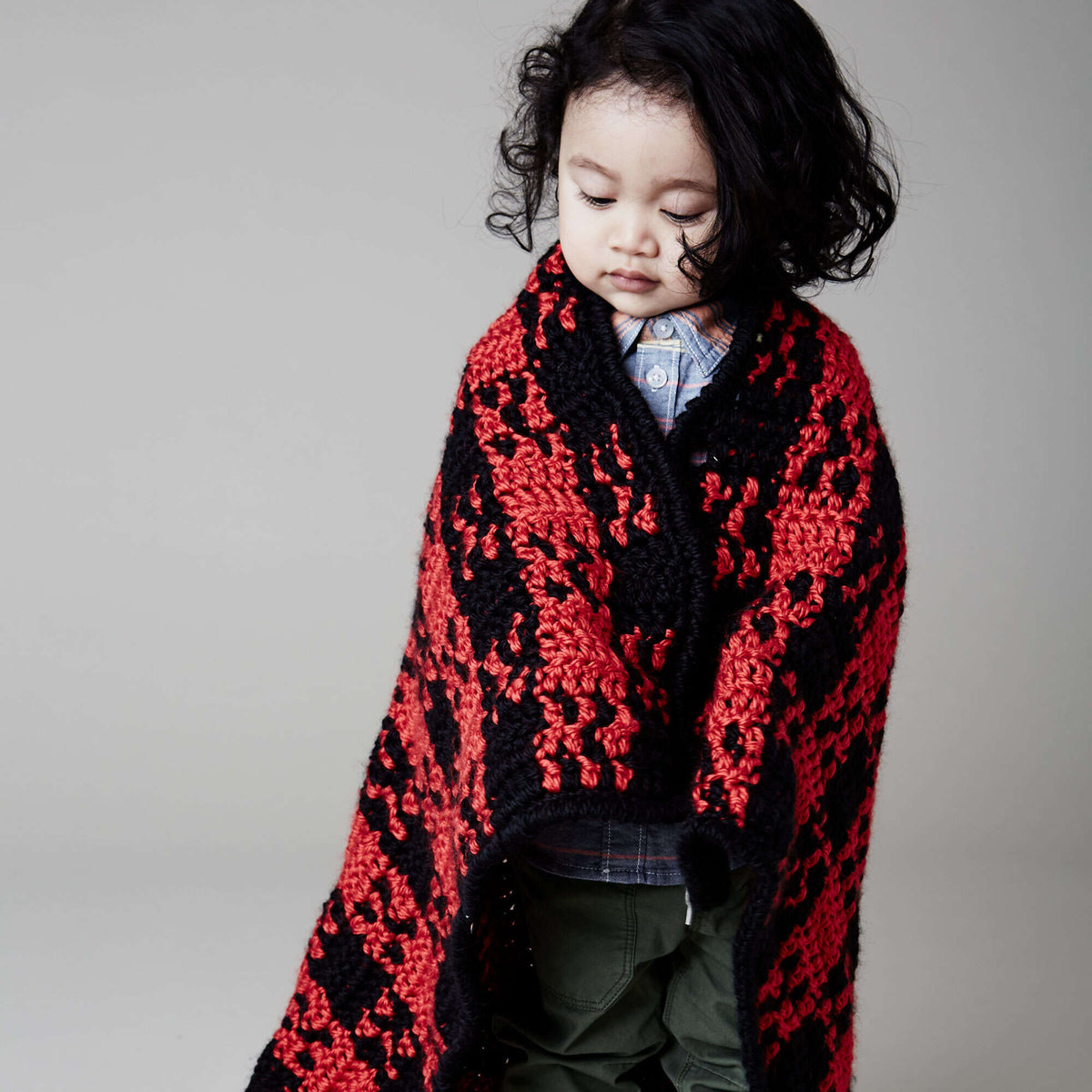 Crochet Blanket made in Bernat Softee Baby Chunky yarn