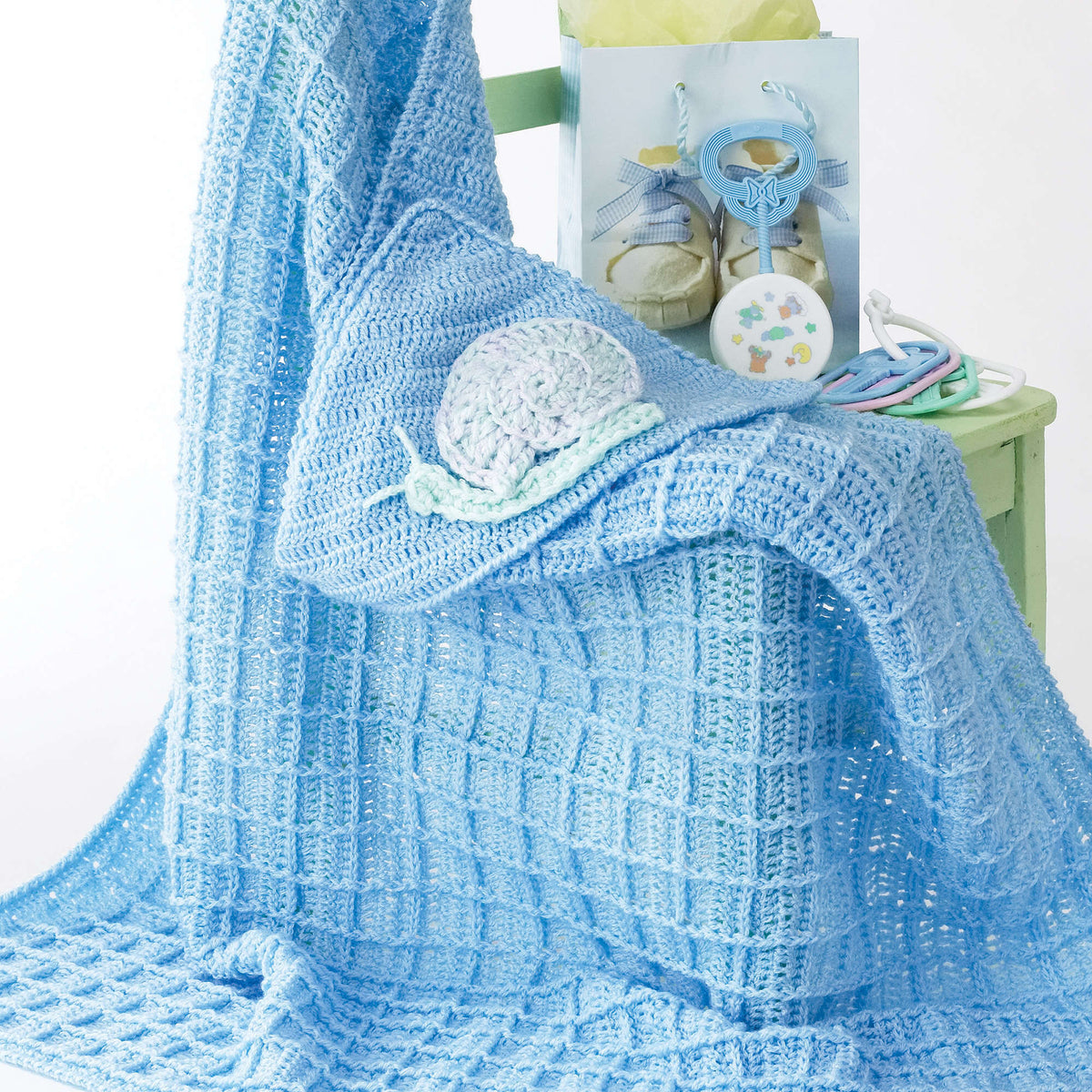 Crochet Blanket made in Bernat Baby yarn