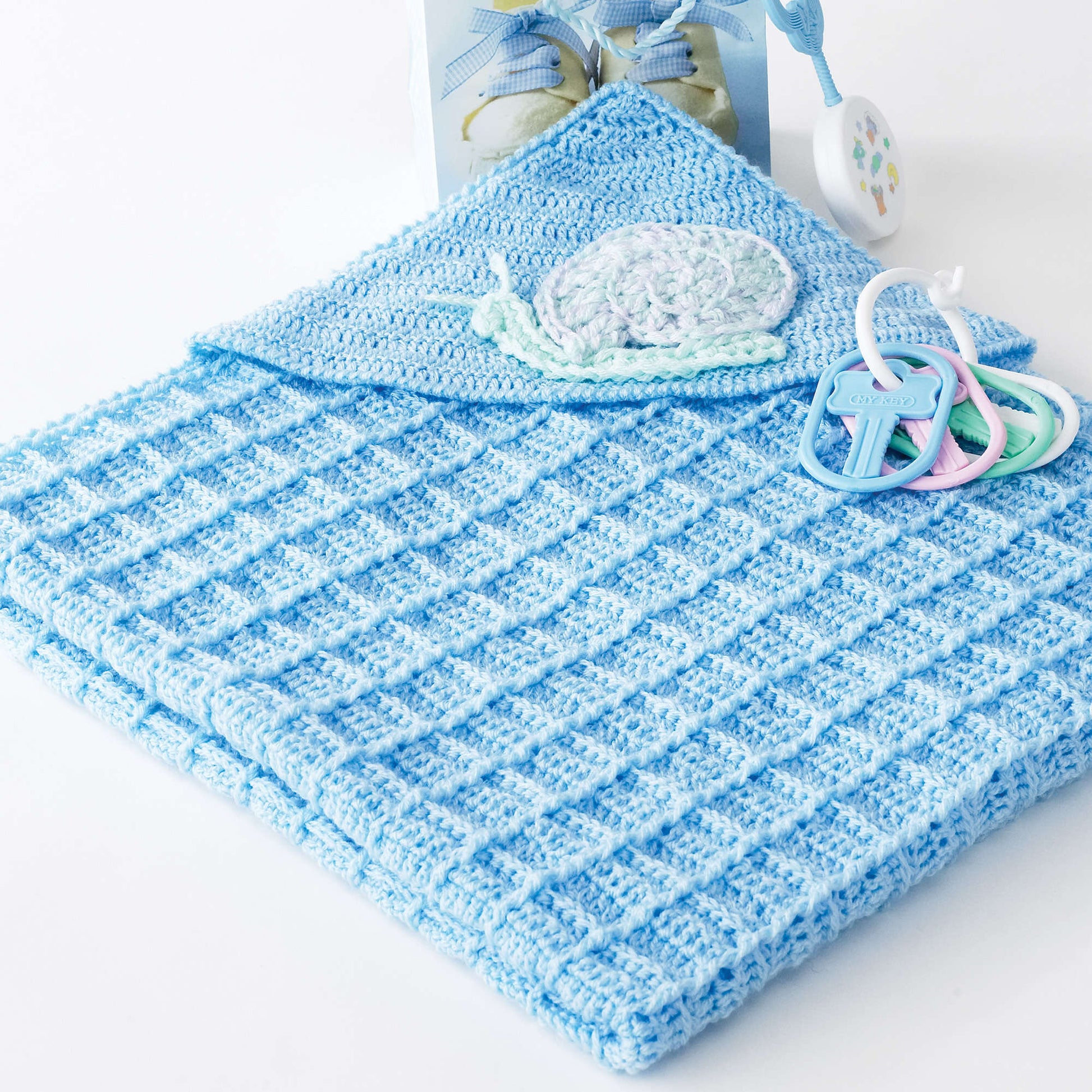 Bernat Snail Crochet Blanket Crochet Blanket made in Bernat Baby yarn