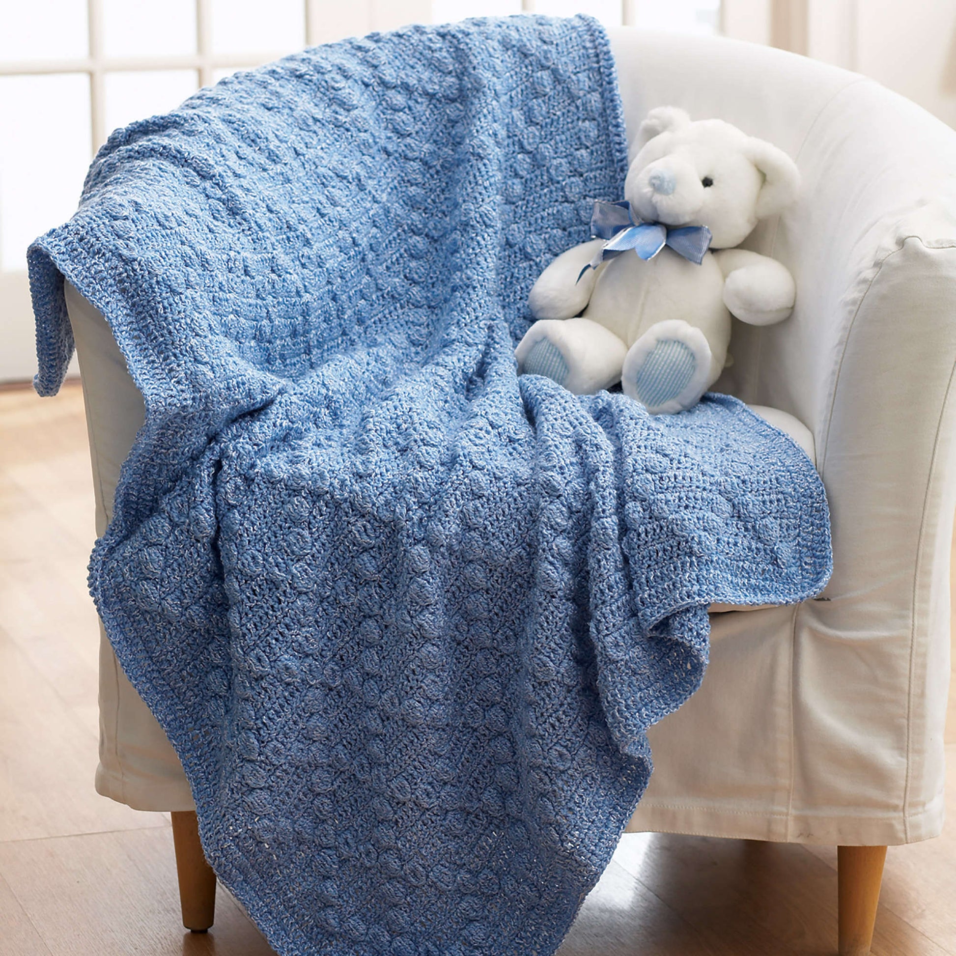 Bernat Textured Crochet Blanket Single Size