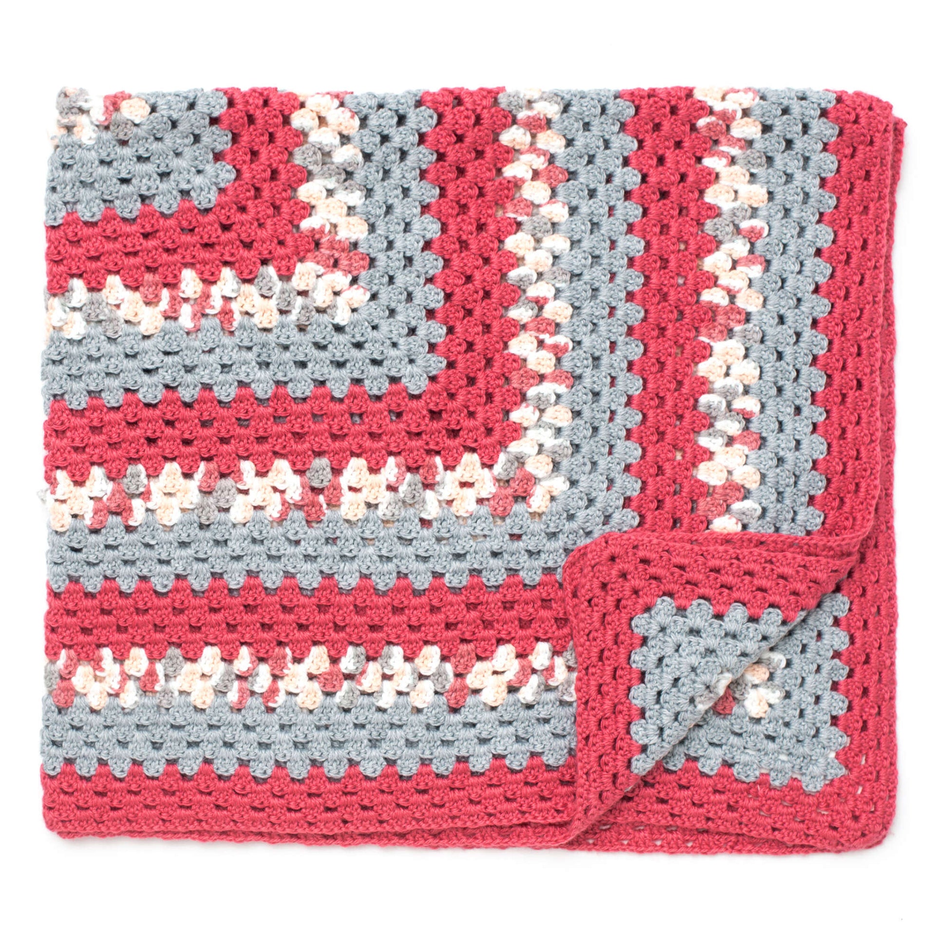 Free Bernat Big Granny Crochet Baby Blanket Pattern