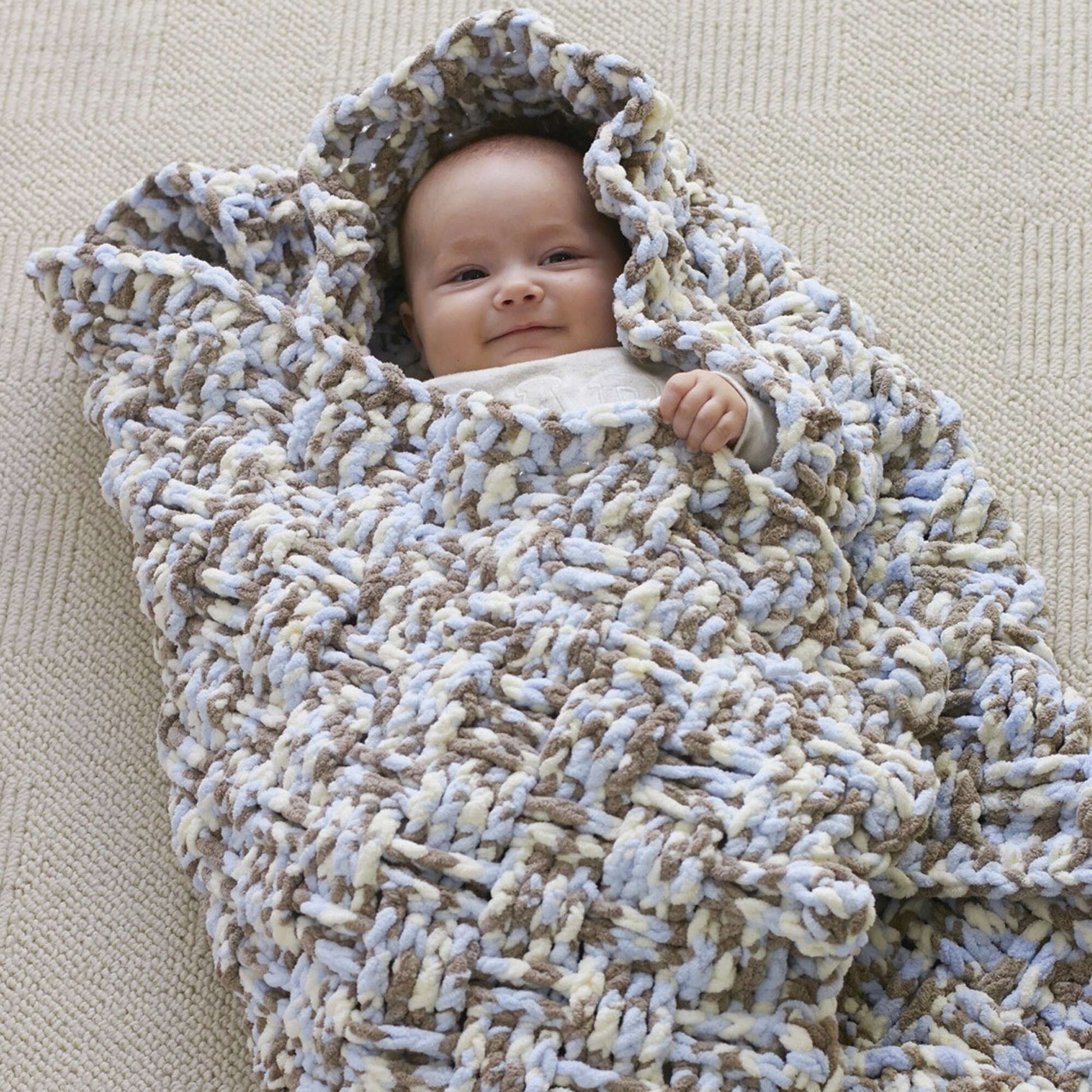 Weave Stitch Dreamy Basket Weave Baby Blanket Pattern Free Bernat