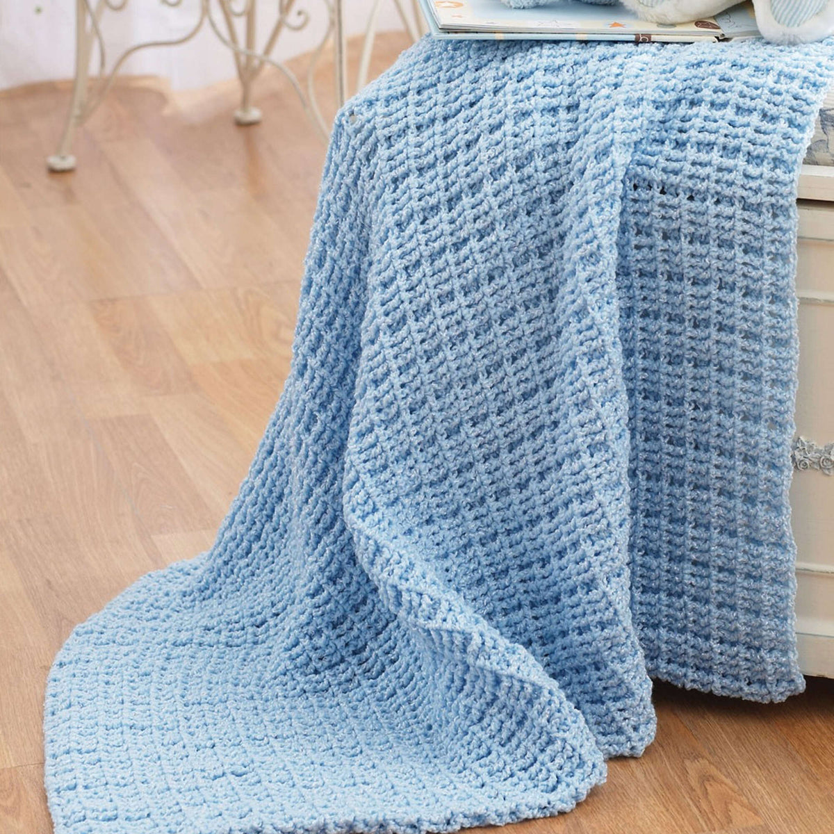 Crochet Blanket made in Bernat Baby Coordinates yarn