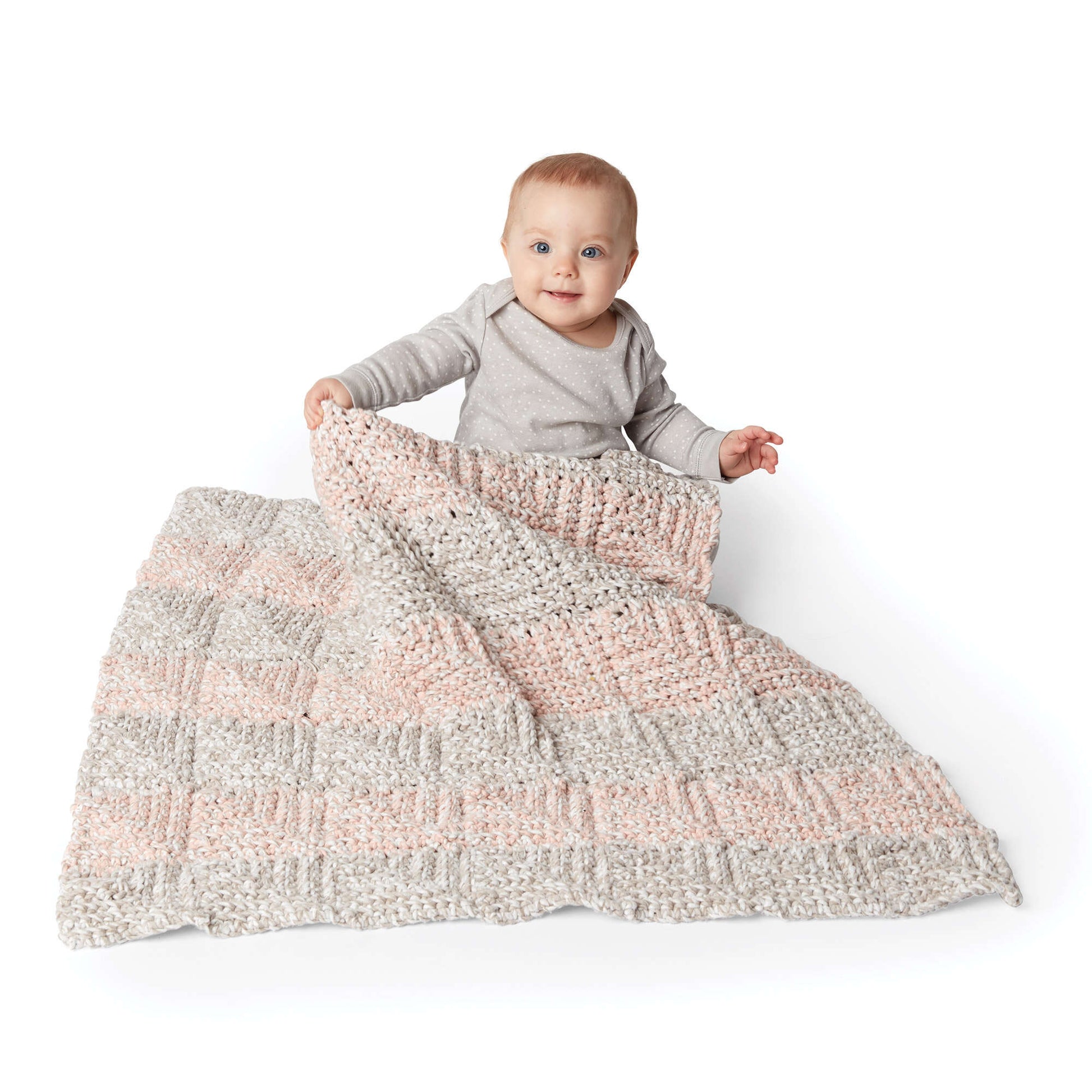 Bernat Mitered Crochet Blanket Crochet Blanket made in Bernat Baby Marly yarn