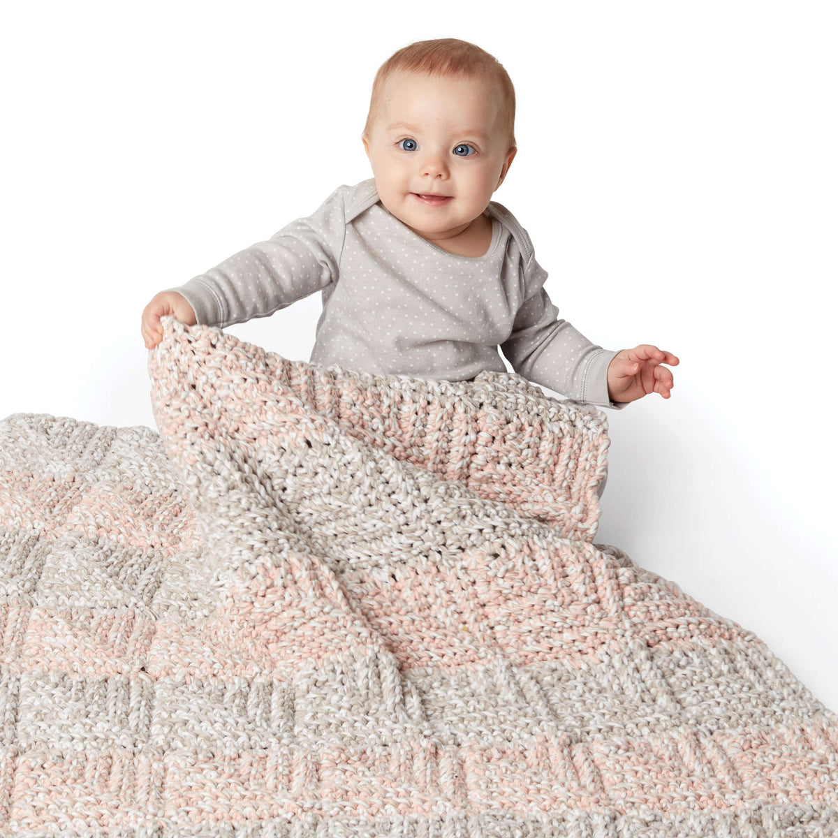 Crochet Blanket made in Bernat Baby Marly yarn
