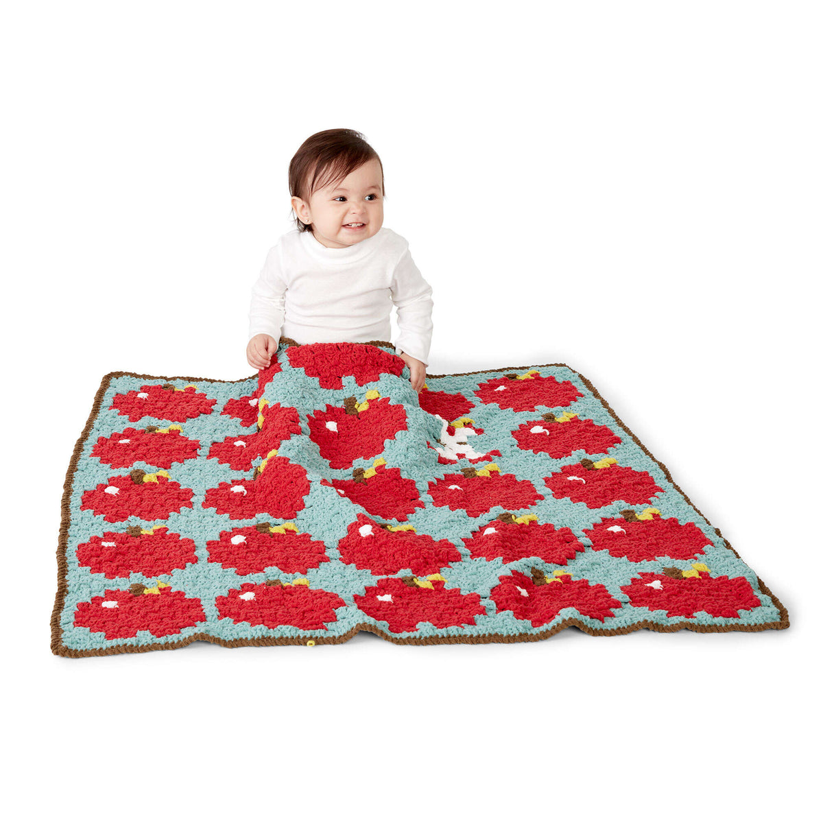 Crochet Blanket made in Bernat Baby Blanket Tiny yarn