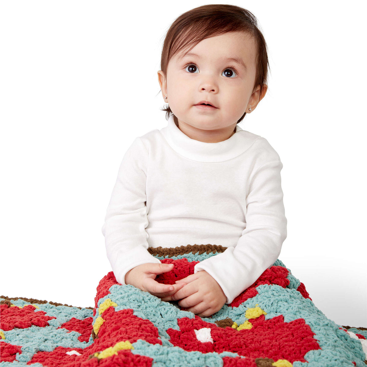 Crochet Blanket made in Bernat Baby Blanket Tiny yarn