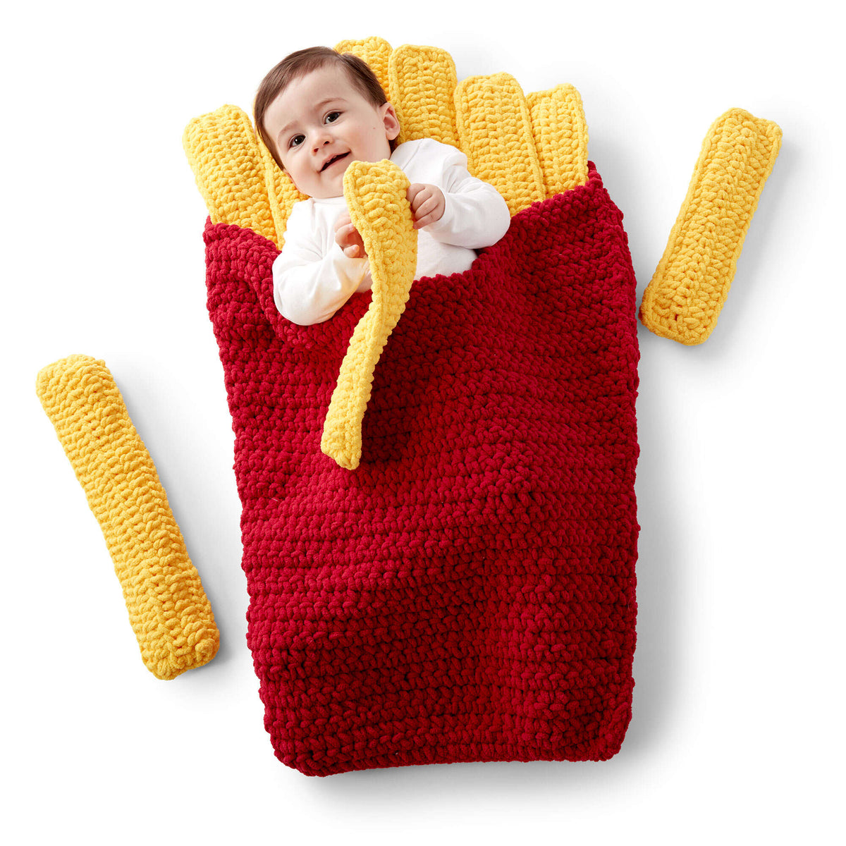 Crochet Blanket made in Bernat Blanket yarn