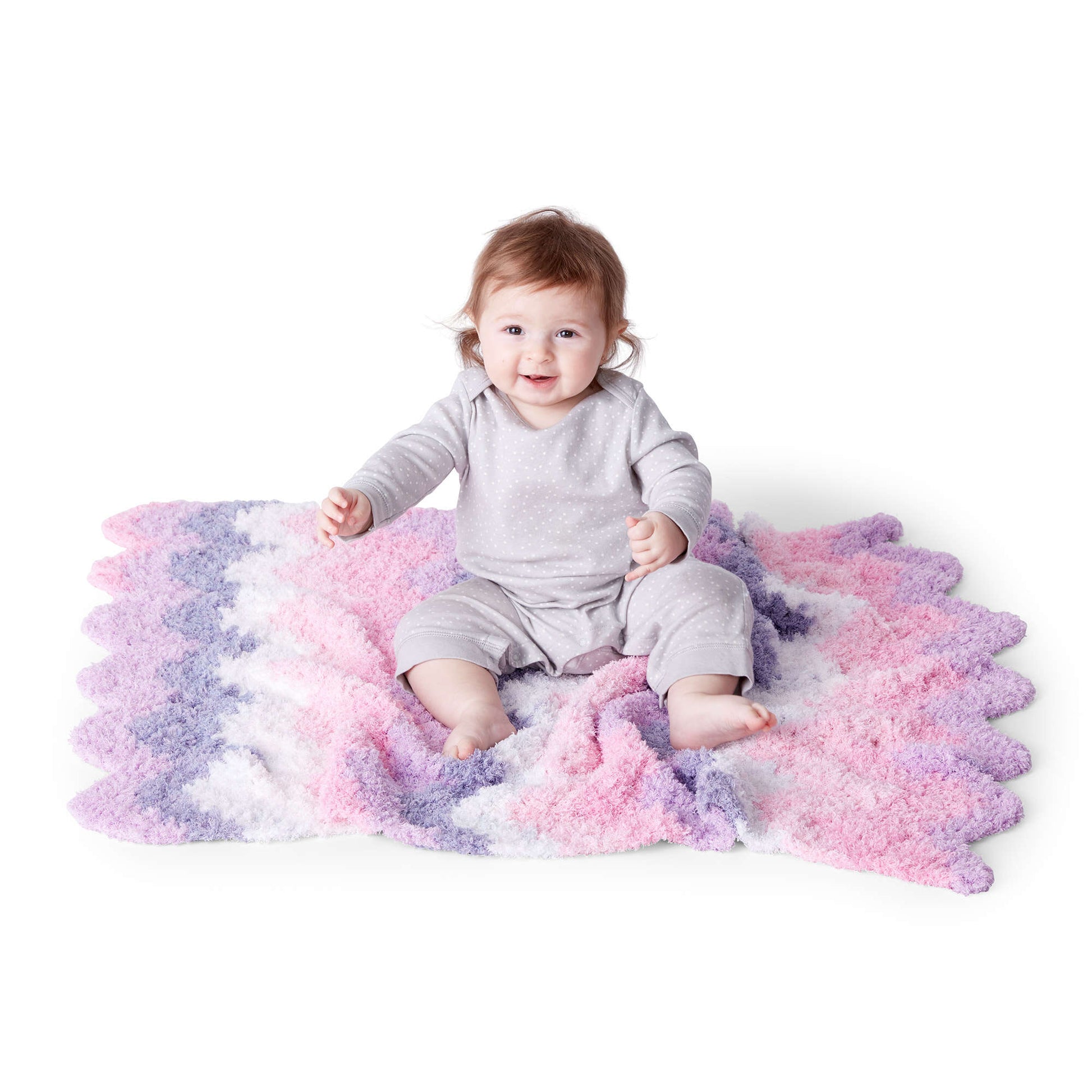 Free Bernat Sleepy Valley Crochet Baby Blanket Pattern
