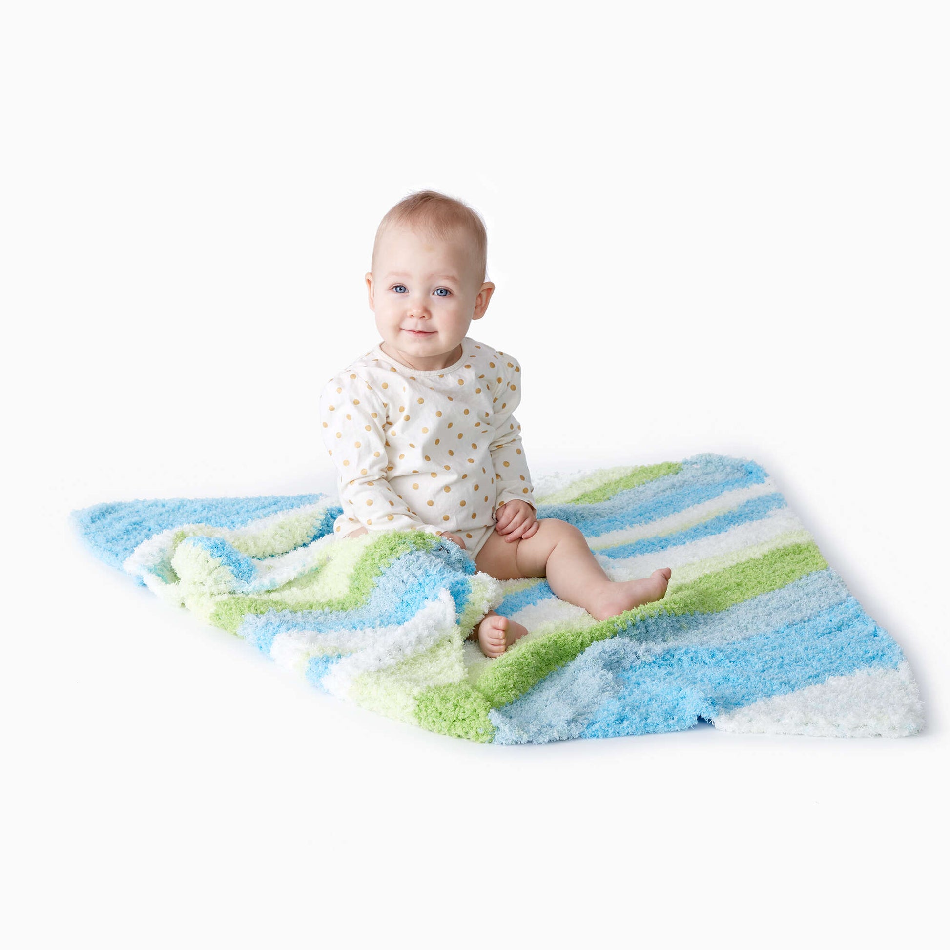 Free Bernat Earn Your Stripes Crochet Baby Blanket Pattern