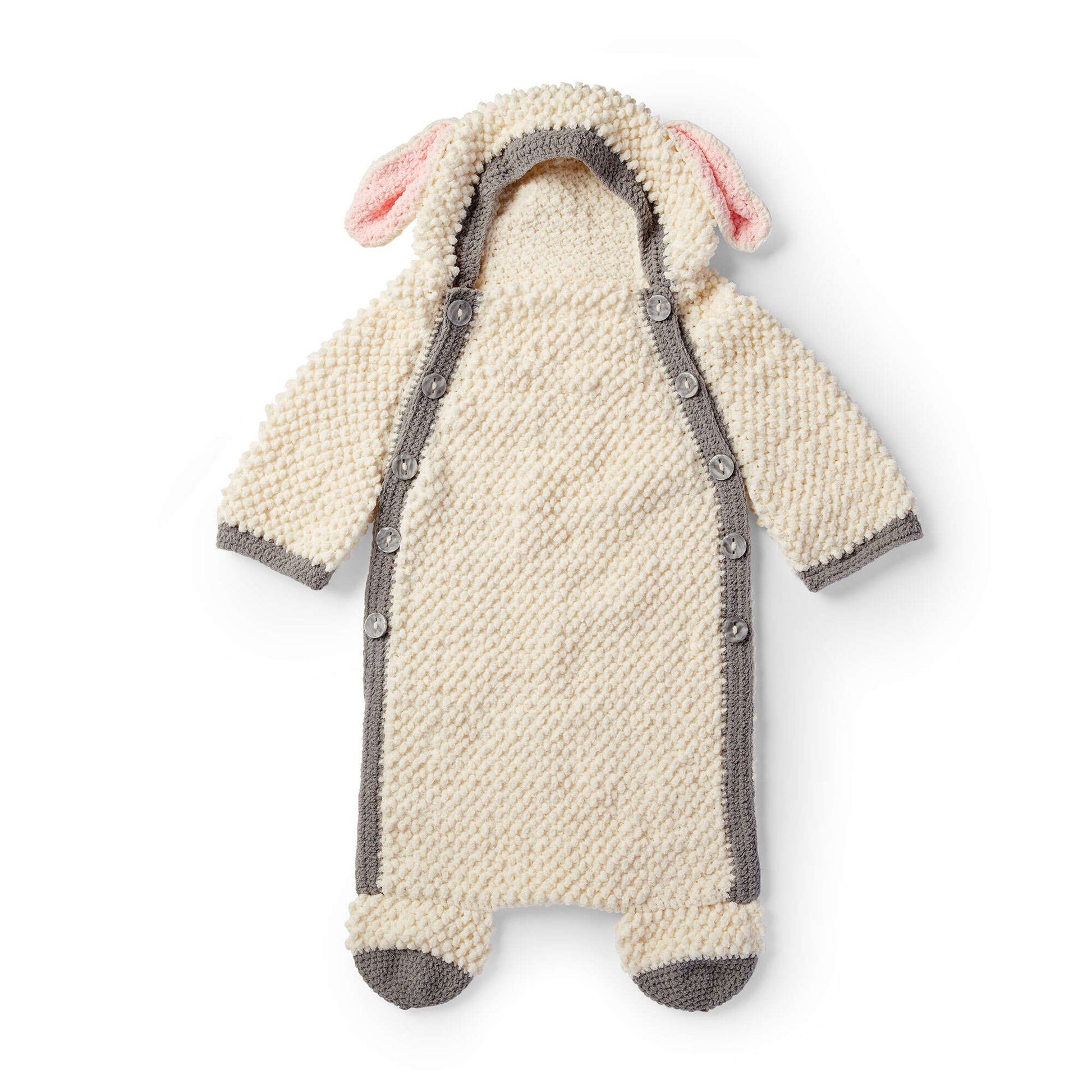 Free Bernat Yawn The Sheep Crochet Snuggle Sack Pattern