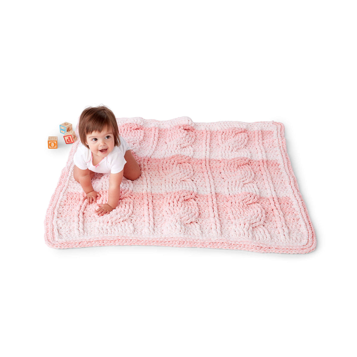 Crochet Blanket made in Bernat Baby Blanket yarn