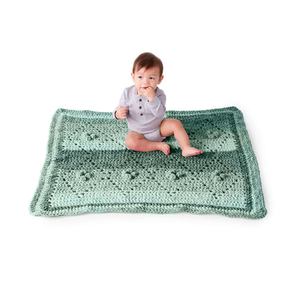 Bernat Diamond Filet Crochet Blanket Crochet Blanket made in Bernat Baby Blanket yarn