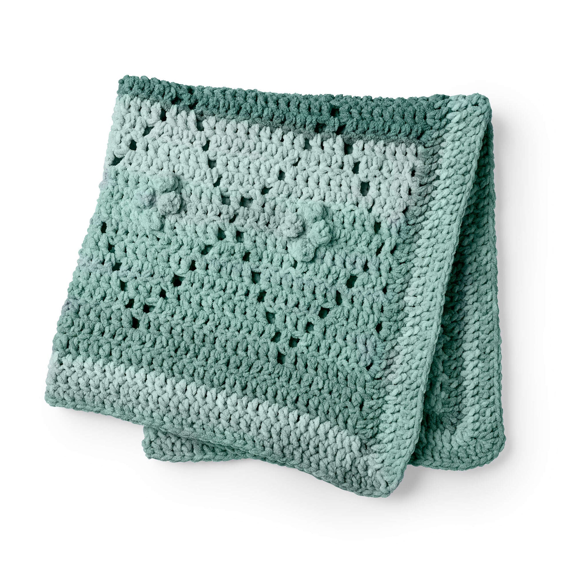 Free Easy Bernat Diamond Filet Blanket Crochet Pattern