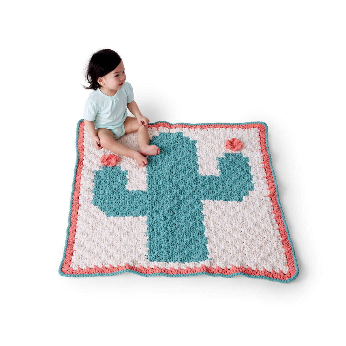 Crochet Blanket made in Bernat Baby Blanket yarn