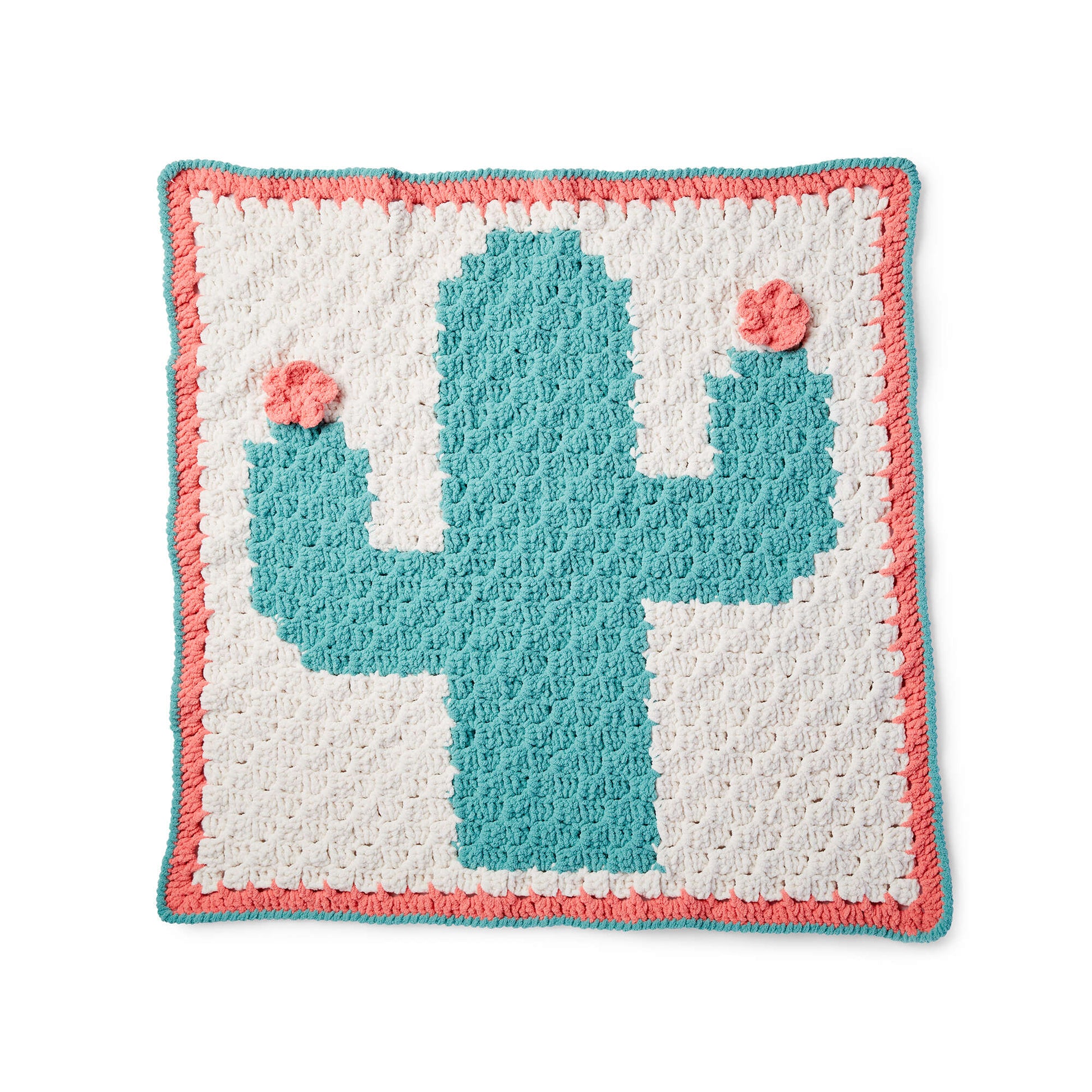 Free Bernat Corner To Corner Crochet Cactus Blanket Pattern