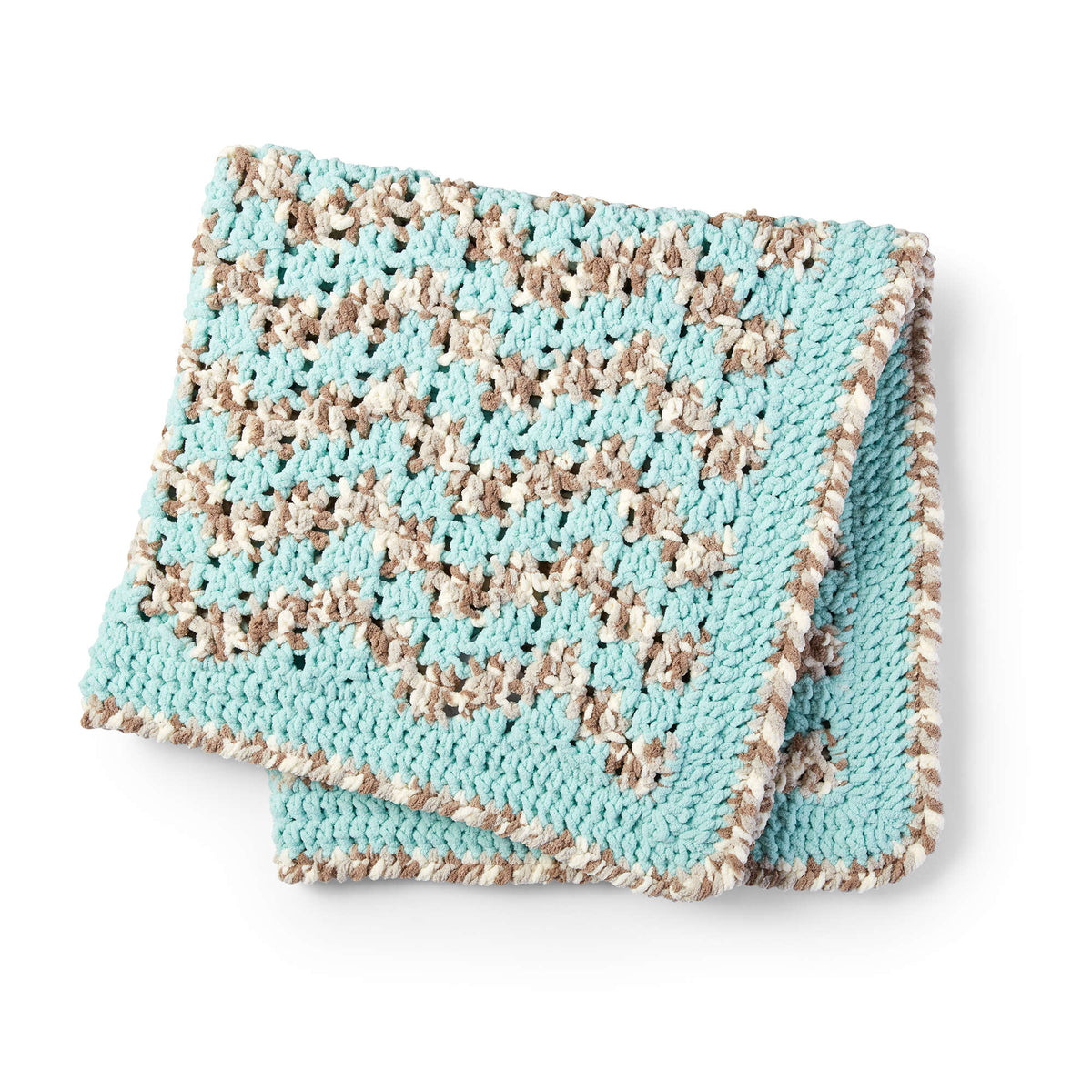 Crochet Blanket made in Bernat Baby Blanket yarn
