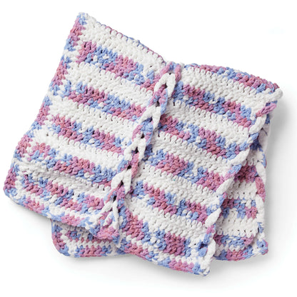 Bernat Faux Braid Crochet Baby Blanket Crochet Blanket made in Bernat Baby Blanket yarn