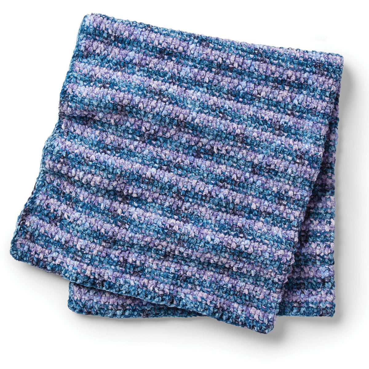 Crochet Blanket made in Bernat Baby Velvet yarn