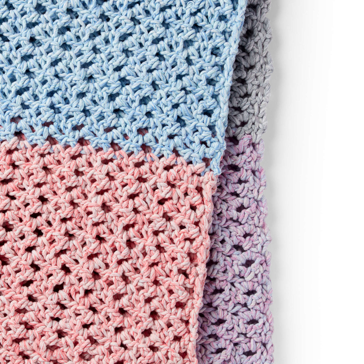 Crochet Blanket made in Bernat Baby Marly yarn