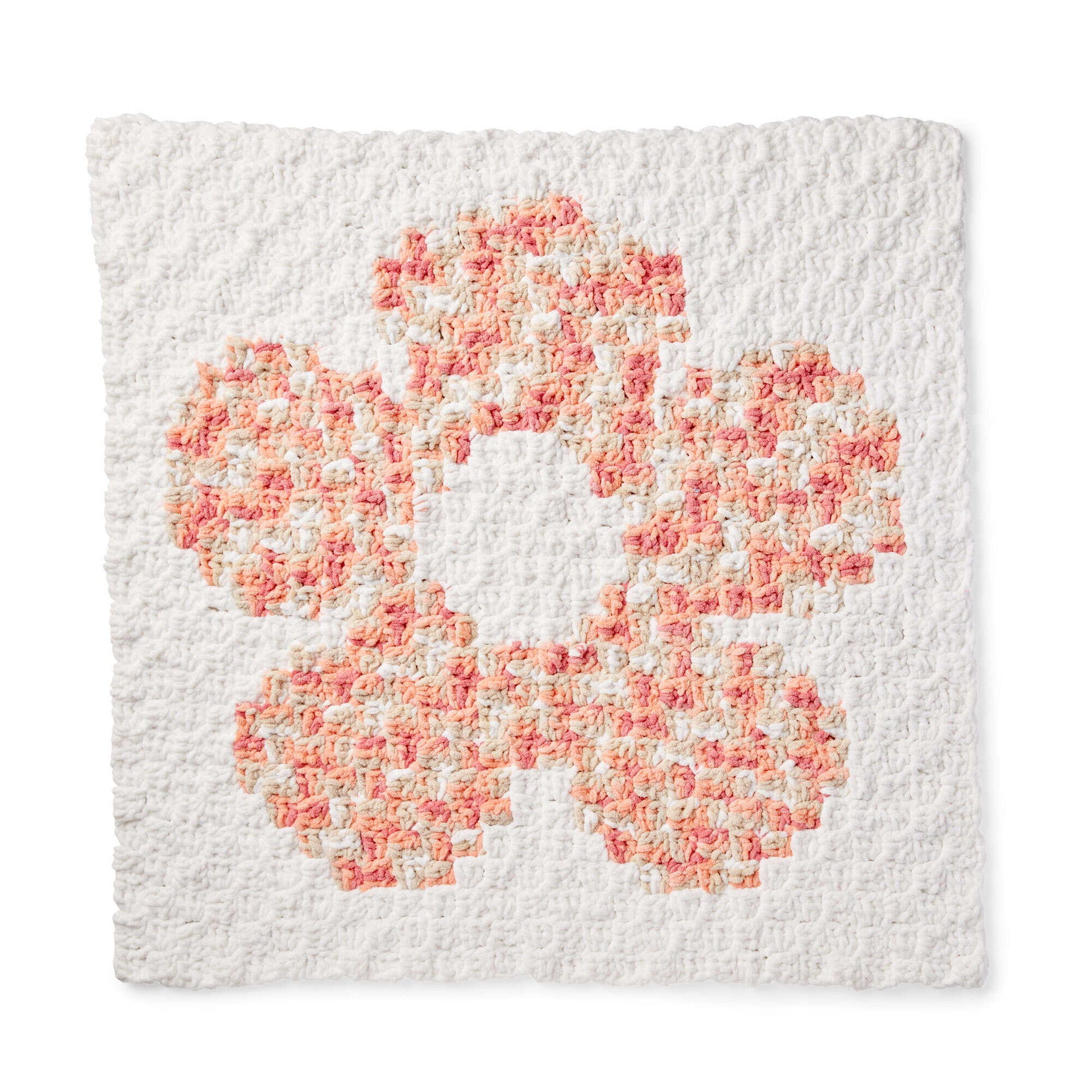 Free Bernat Flower Power Crochet Blanket Pattern