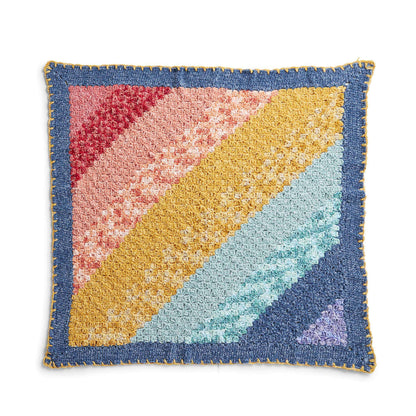 Bernat Fading Rainbow C2C Crochet Blanket Crochet Blanket made in Bernat Baby Velvet yarn