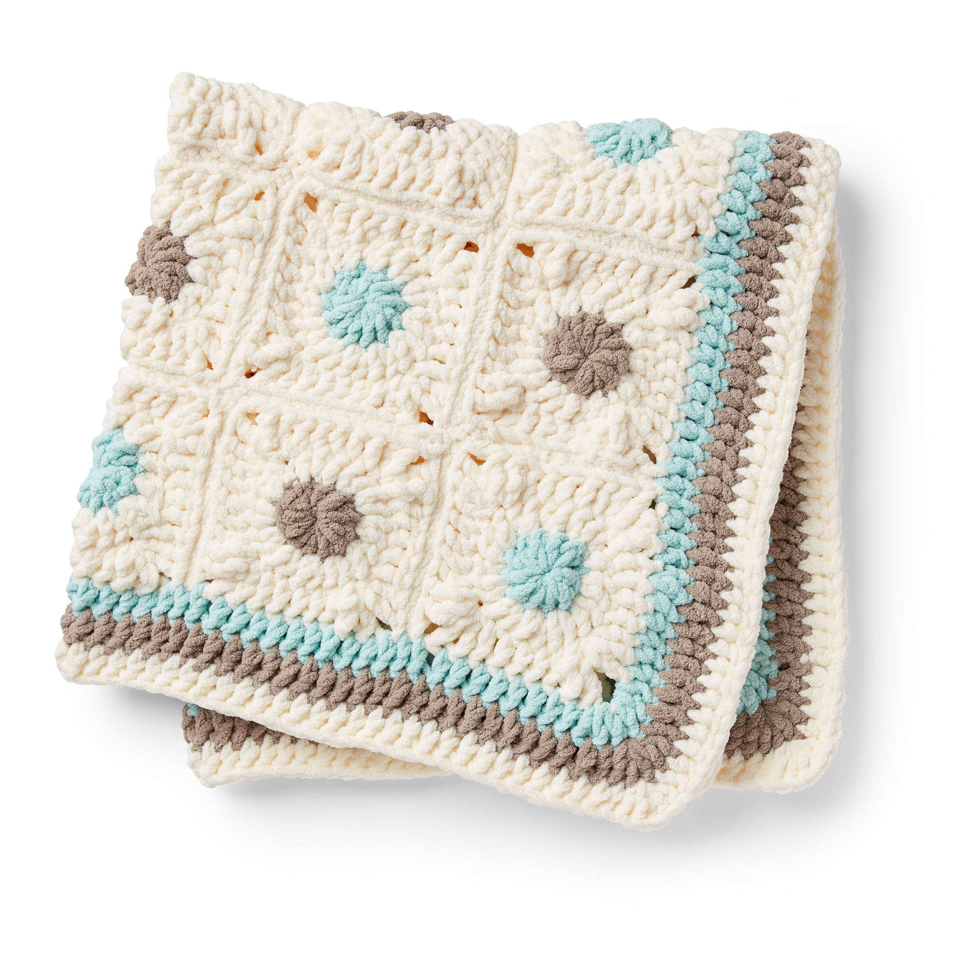 Free Bernat Little Dots Crochet Baby Blanket Pattern