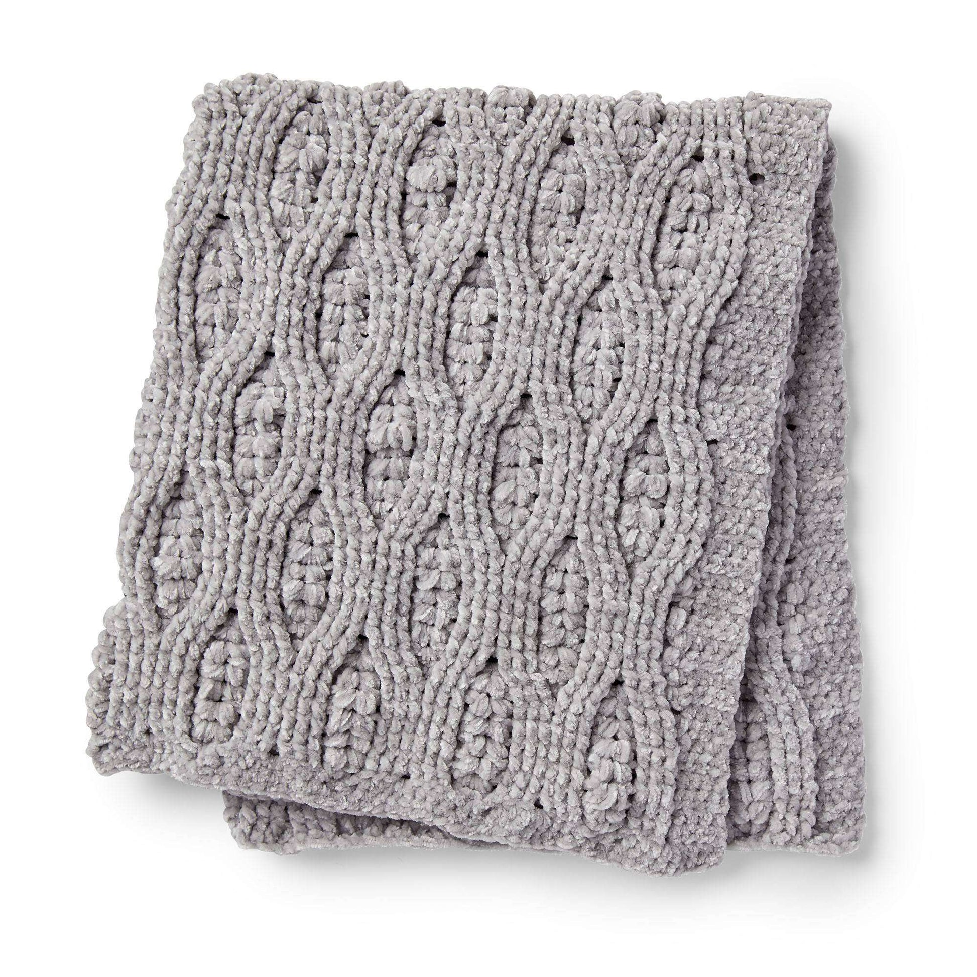 Free Bernat Misty Vines Crochet Blanket Pattern