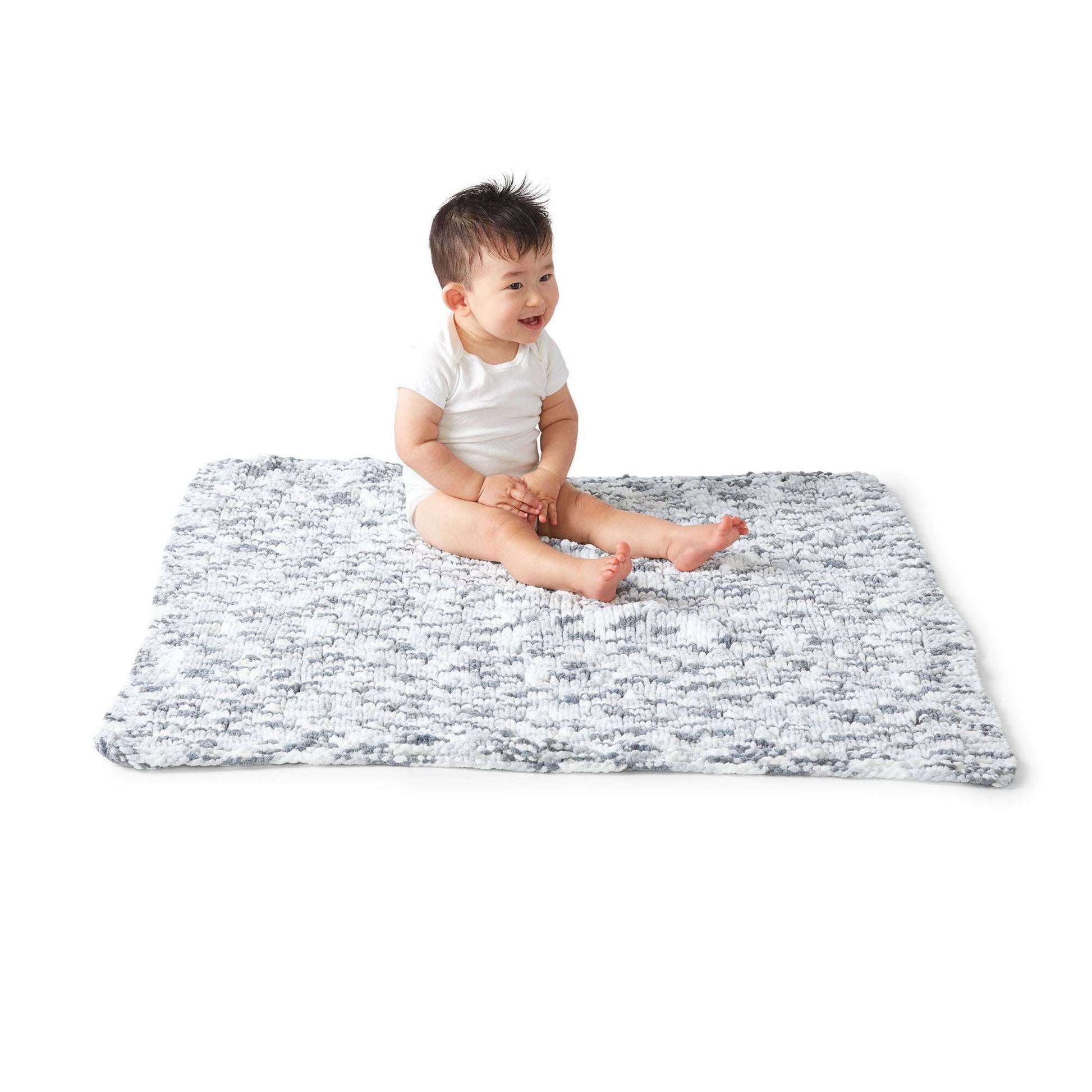 Free Bernat Little Lacy Knit Baby Blanket Pattern