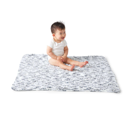 Bernat Little Lacy Knit Baby Blanket Knit Blanket made in Bernat Baby Blanket yarn