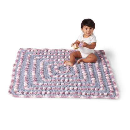 Bernat Poppin Crochet Baby Blanket Crochet Blanket made in Bernat Baby Blanket yarn