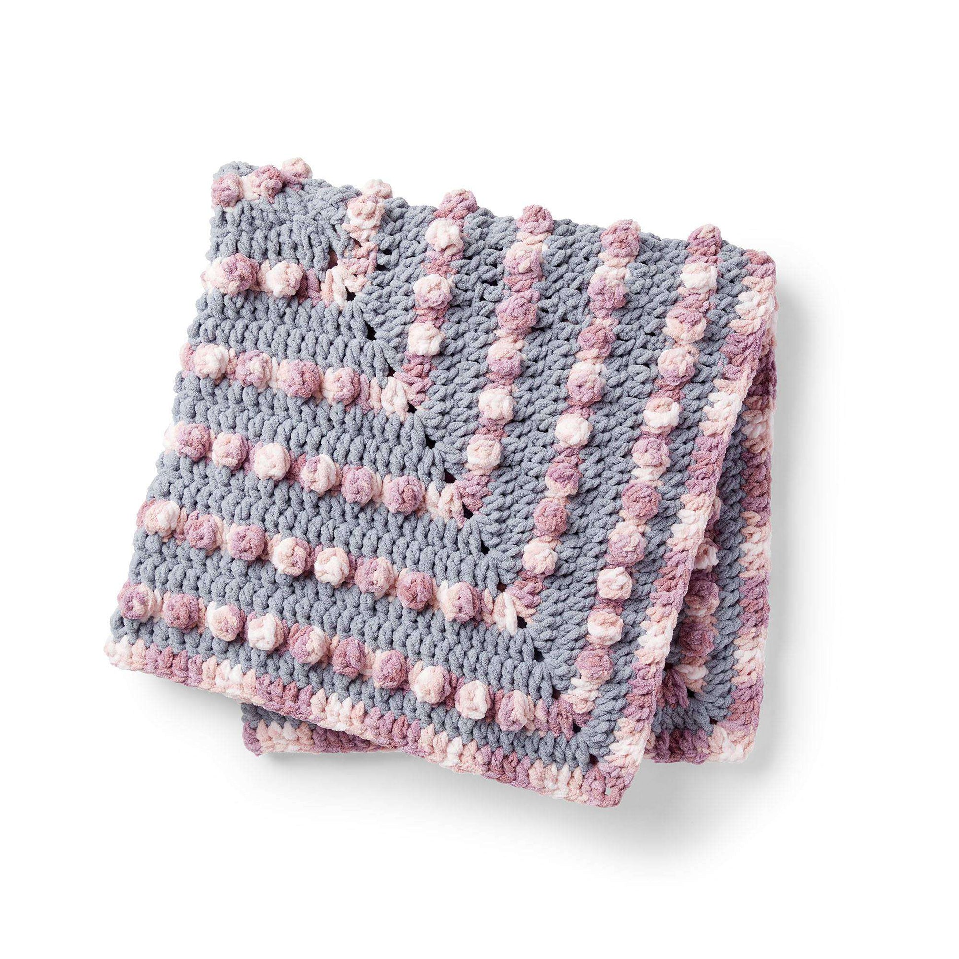 Free Bernat Poppin Crochet Baby Blanket Pattern
