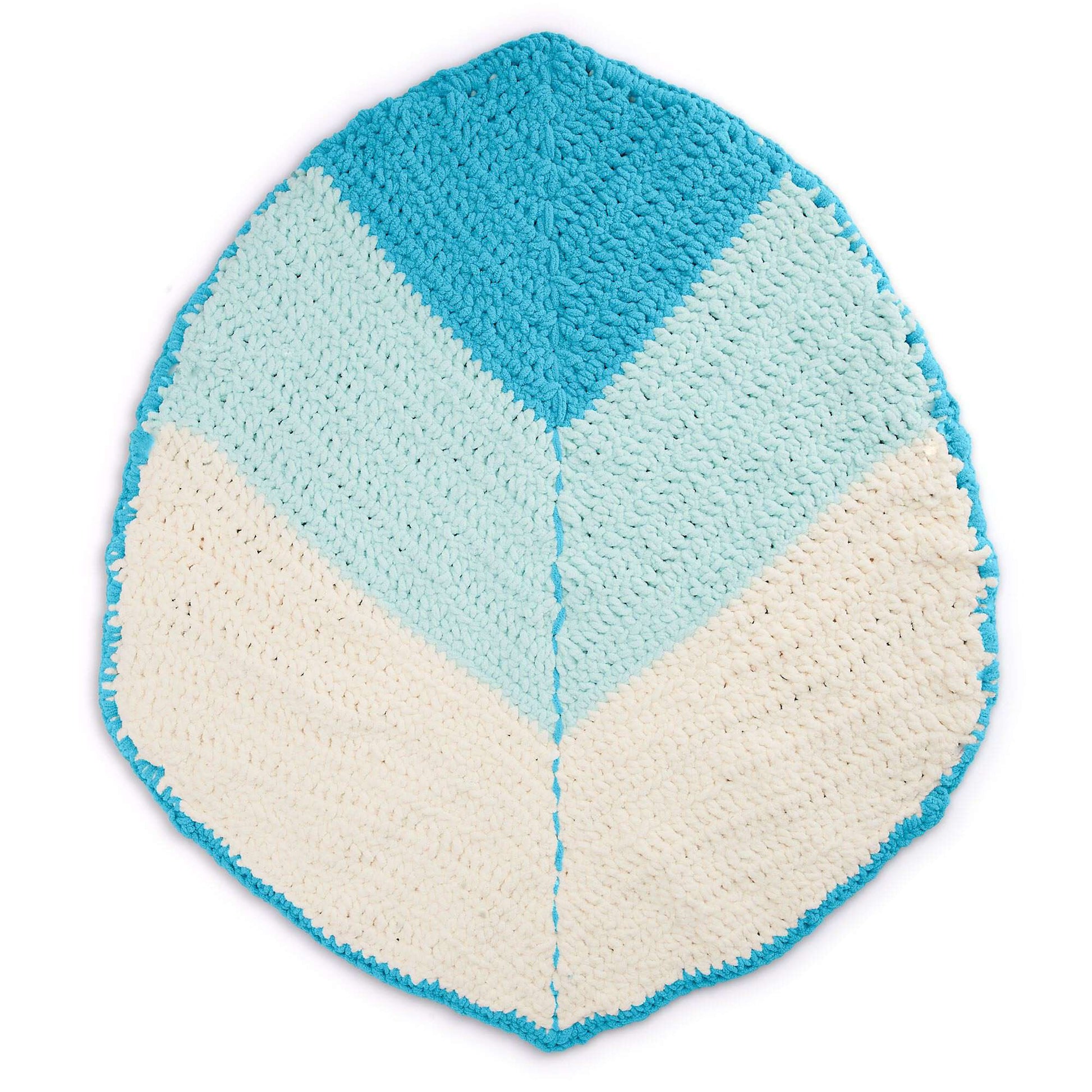 Free Bernat Crochet Leafy Time Baby Playmat Pattern