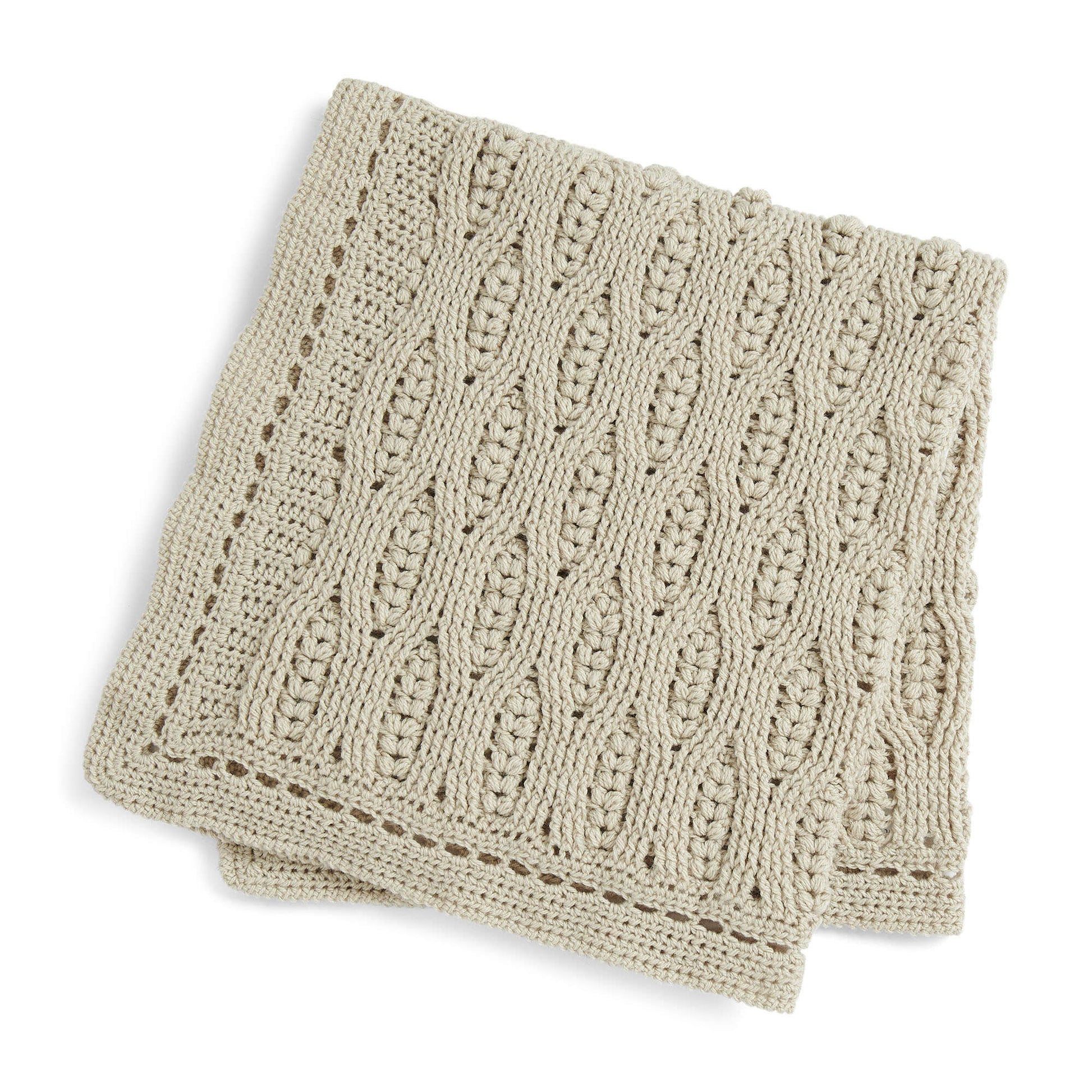 Free Bernat Misty Vines Crochet Baby Blanket Pattern