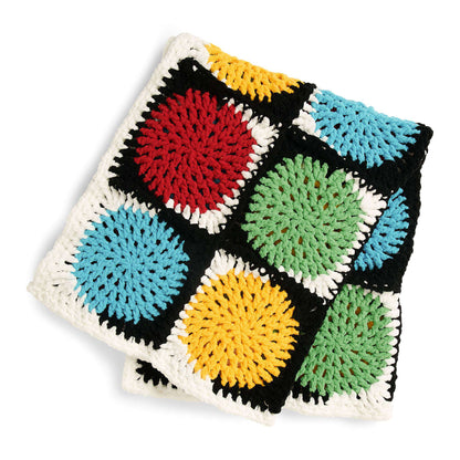 Bernat Connect The Crochet Dots Blanket Crochet Blanket made in Bernat Baby Blanket yarn