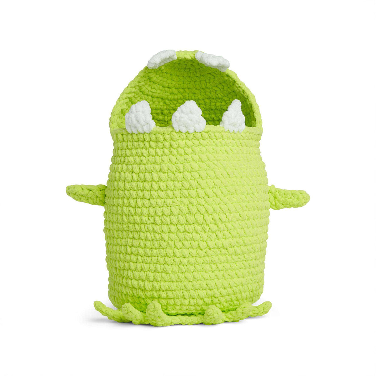 Crochet Basket made in Bernat Baby Blanket yarn