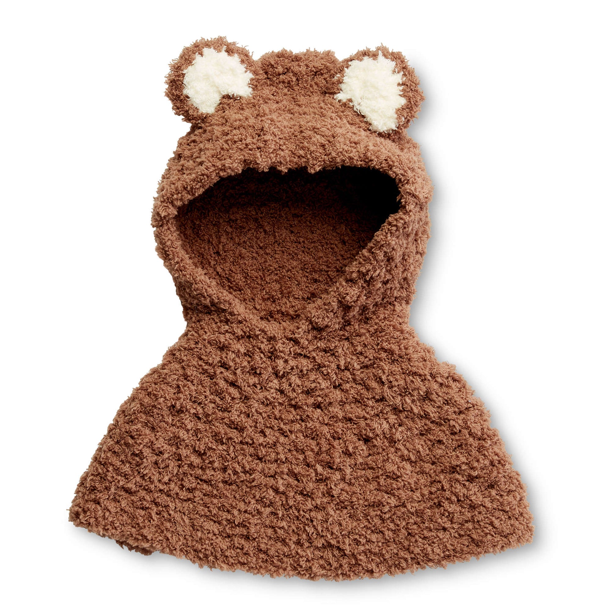 Free Bernat Crochet Bear Cub Poncho Pattern