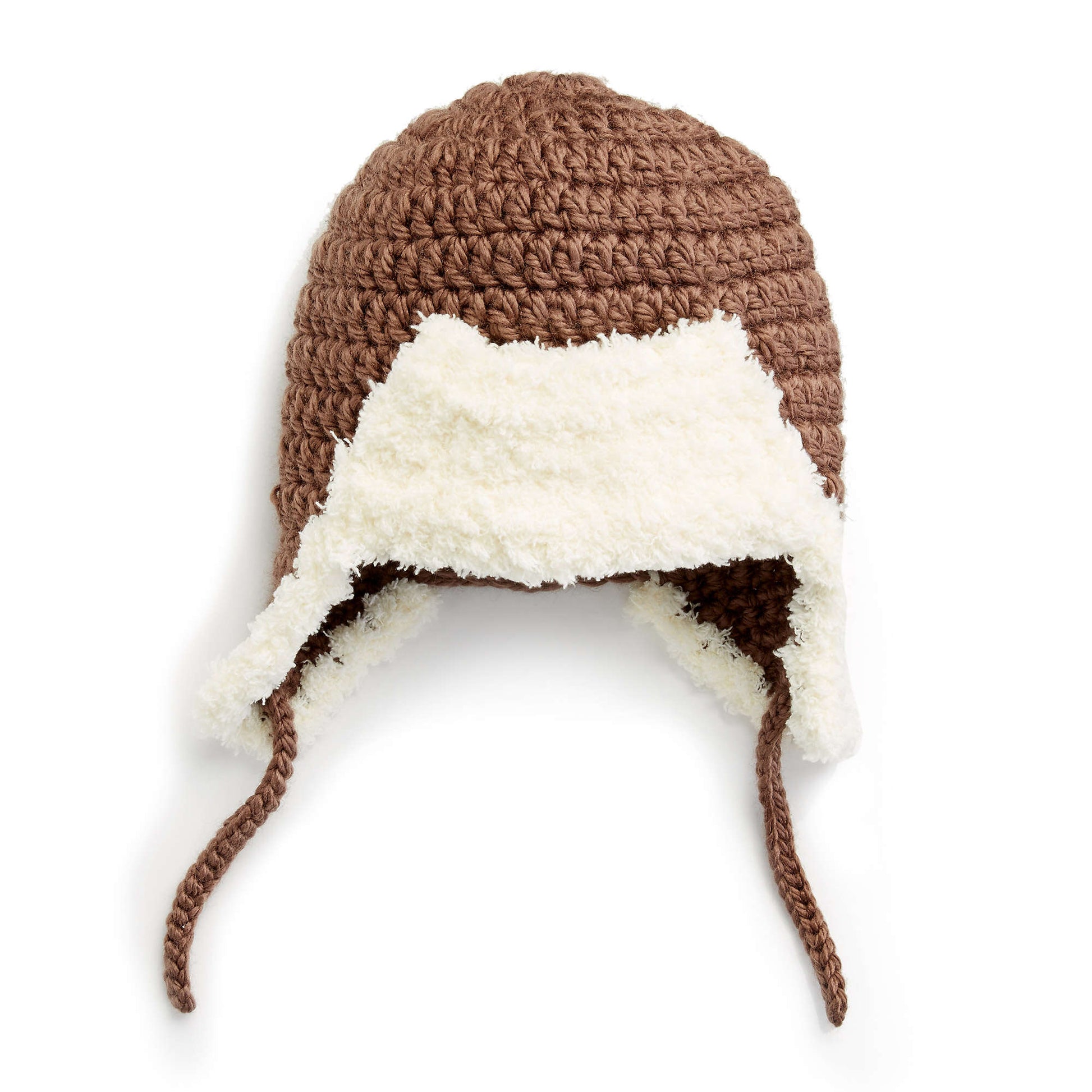 Free Easy Bernat Little Trapper Hat Crochet Pattern | Yarnspirations