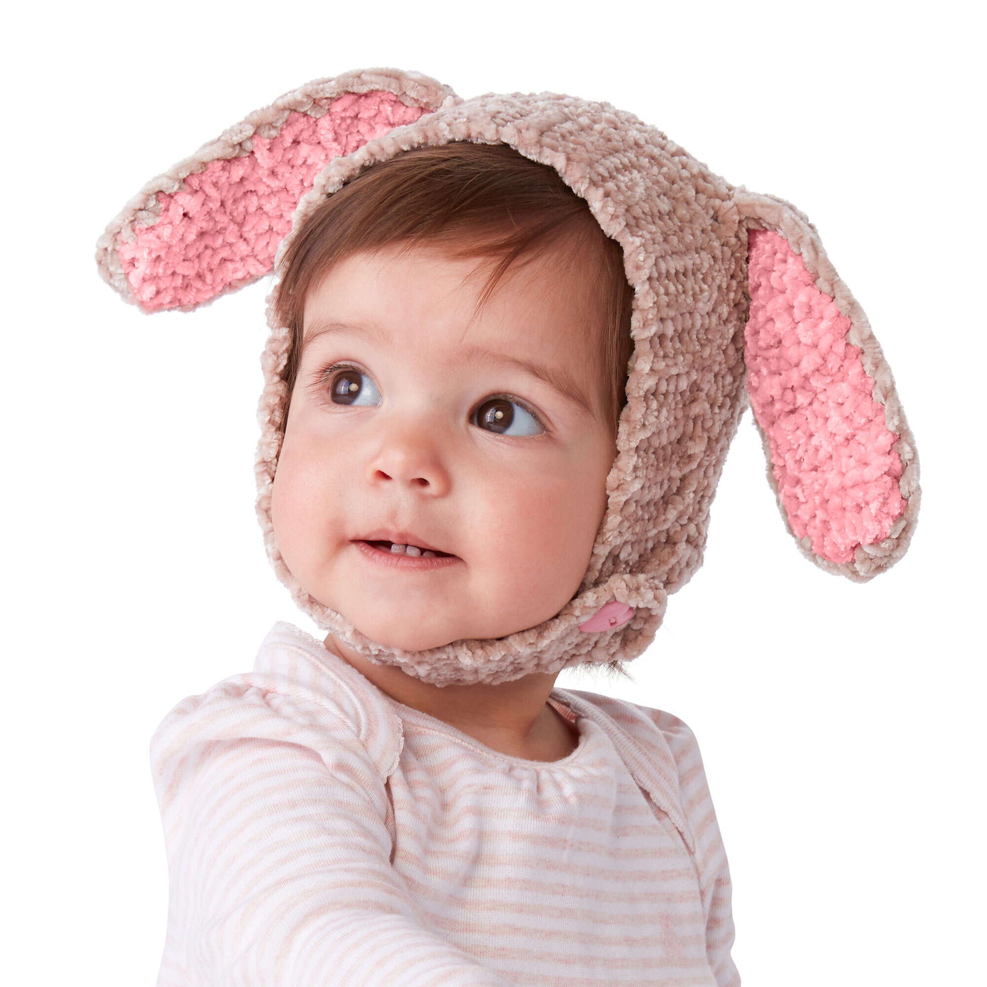 Free Bernat Crochet Velveteen Rabbit Hat Pattern