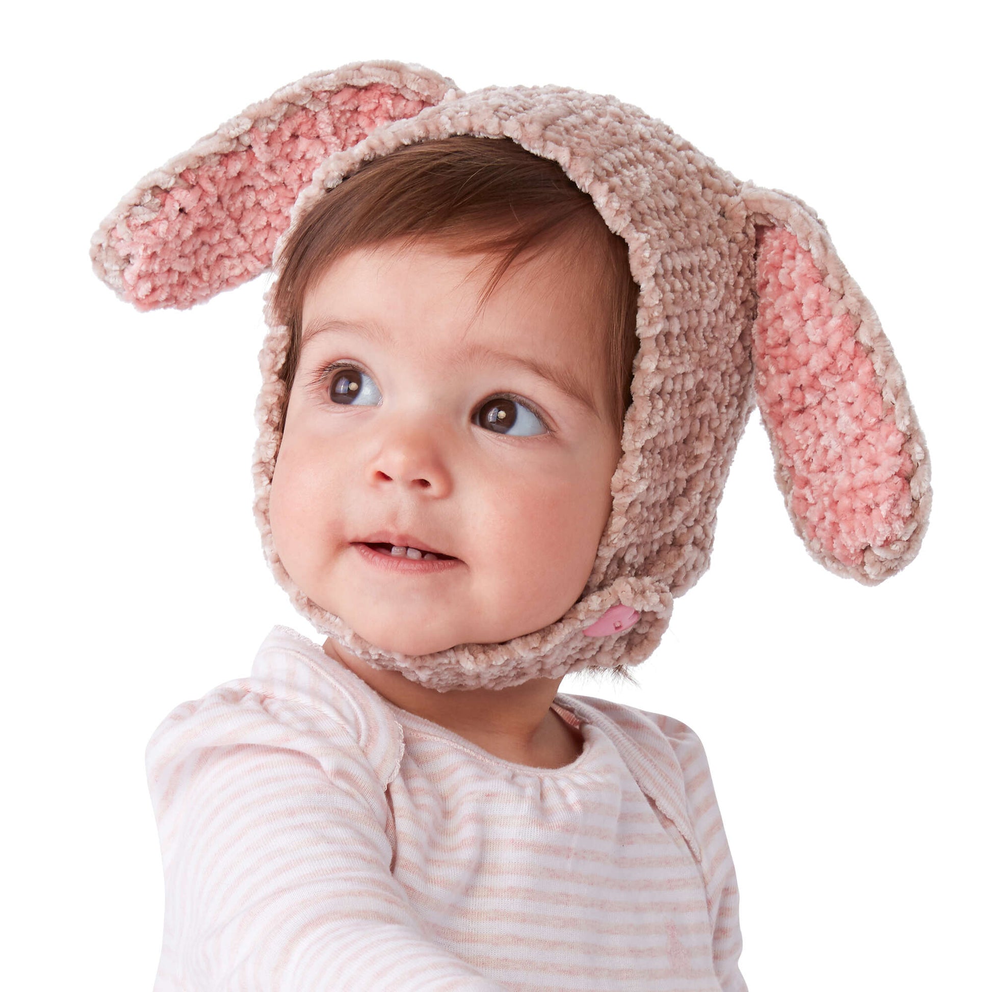 Free Bernat Crochet Velveteen Rabbit Hat Pattern