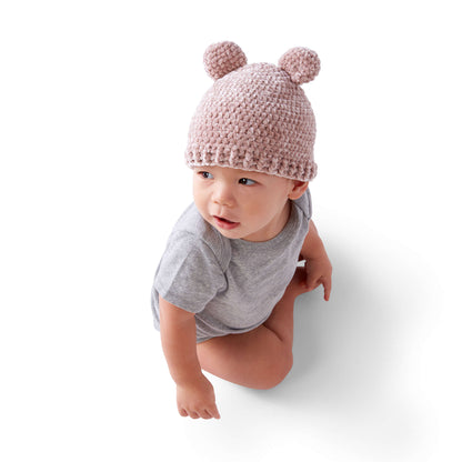 Bernat Cutie Cub Crochet Hat 6-12 mos.