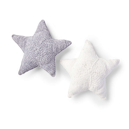 Bernat Crochet Twinkle Star Pillows Pale Gray