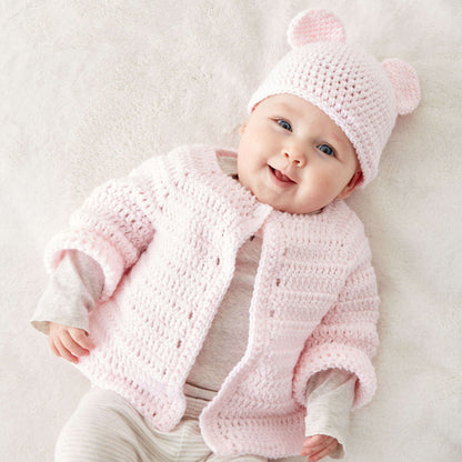 Bernat Crochet Baby Jacket Set 3 mos