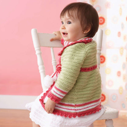 Bernat Pompom Cardigan 2 yrs